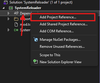 add project reference